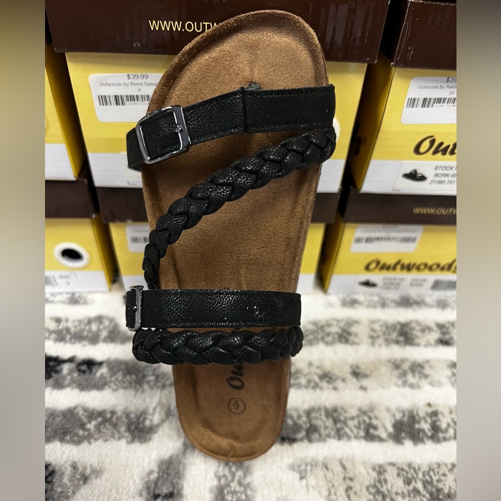 Outwoods Black Sandals Bork-65